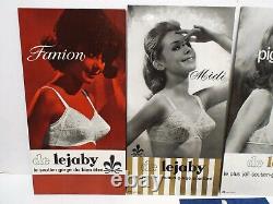 Vintage Rare French Bras Lejaby Dealers Shelf Shop Signs X 5 Good (b190)