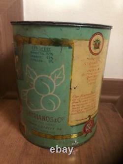 Vintage & Rare Greek Cyprus? Large Marmalade Tin Can Box