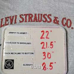 Vintage Rare LEVI Strauss & Co. LEVIS Jeans Advertising BIG E SHIRT USA Large