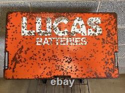 Vintage Rare Lucas Battery / Batteries Display Dispenser Stand not Enamel