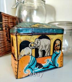 Vintage Rare Mackintosh Toffee De Luxe Ark Toffee Tin Confectionery Antique