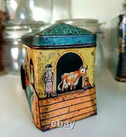 Vintage Rare Mackintosh Toffee De Luxe Ark Toffee Tin Confectionery Antique