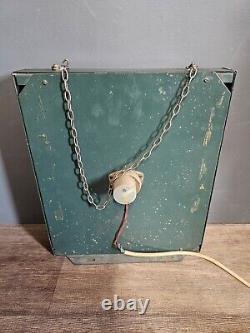 Vintage Rare Metal Light Up Sign'Eat An Outspan Every Day