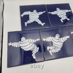 Vintage Rare Michelin Tyres Dealership Wall Tiles Automobilia Garage Motoring