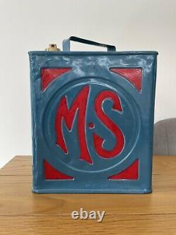 Vintage Rare Munster Simms 2 Gallon Petrol Can With Matching Cap