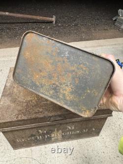 Vintage Rare Old Mobil Gallon Can Automobilia Oil Tin