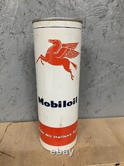 Vintage Rare Old Mobiloil Mobil Oil Pegasus Horse Can Tin Automobilia