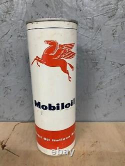 Vintage Rare Old Mobiloil Mobil Oil Pegasus Horse Can Tin Automobilia