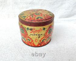 Vintage Rare Parrys Confectionery Mixed Coffee Toffee Advertising Tin Jar TB1306