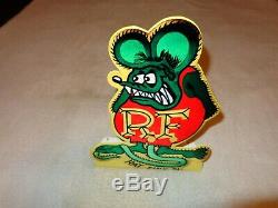 Vintage Rare Rat Fink Ed Roth Speed Shop 12 Metal Gasoline & Oil Sign + Base #2