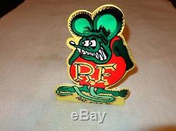 Vintage Rare Rat Fink Ed Roth Speed Shop 12 Metal Gasoline & Oil Sign + Base #2