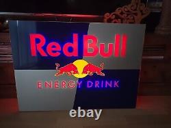 Vintage Rare Red Bull Bar Sign Illuminated Working Condition Over 2ft Wide