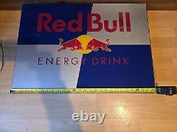 Vintage Rare Red Bull Bar Sign Illuminated Working Condition Over 2ft Wide
