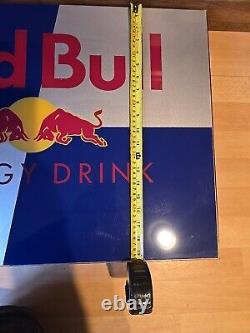 Vintage Rare Red Bull Bar Sign Illuminated Working Condition Over 2ft Wide
