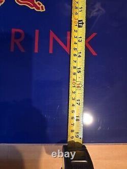 Vintage Rare Red Bull Bar Sign Illuminated Working Condition Over 2ft Wide