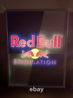 Vintage Rare Red Bull Bar Sign Illuminated Working Condition Used