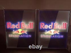Vintage Rare Red Bull Bar Sign Illuminated Working Condition Used