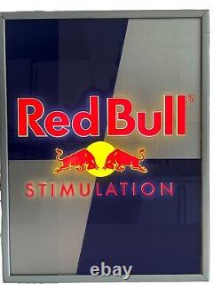 Vintage Rare Red Bull Bar Sign Illuminated Working Condition Used