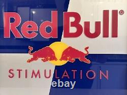 Vintage Rare Red Bull Bar Sign Illuminated Working Condition Used