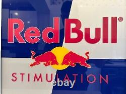 Vintage Rare Red Bull Bar Sign Illuminated Working Condition Used