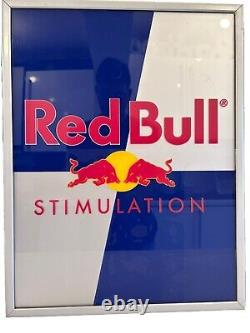 Vintage Rare Red Bull Bar Sign Illuminated Working Condition Used