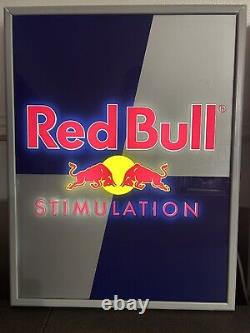 Vintage Rare Red Bull Bar Sign Illuminated Working Condition Used