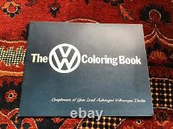 Vintage Rare Sales Brochure Volkswagen VW Beetle Coloring Book From Dealer 1965