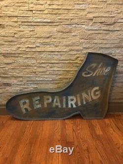 Vintage & Rare Shoe Repair Boot Advertising Sign