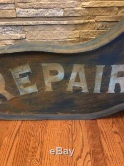 Vintage & Rare Shoe Repair Boot Advertising Sign