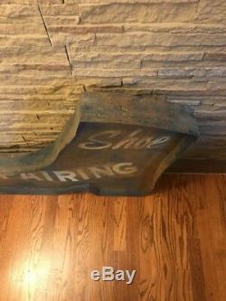 Vintage & Rare Shoe Repair Boot Advertising Sign