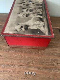 Vintage Rare Spratts Terrier Puppies Dog Food Made In England Advertising Tin