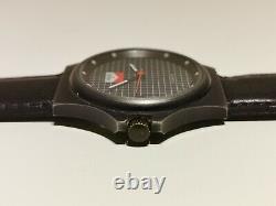 Vintage Rare Swiss Black Advertising Of Cigarettes Marlboromen's Quartz Watch