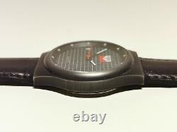 Vintage Rare Swiss Black Advertising Of Cigarettes Marlboromen's Quartz Watch