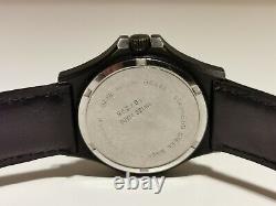 Vintage Rare Swiss Black Advertising Of Cigarettes Marlboromen's Quartz Watch