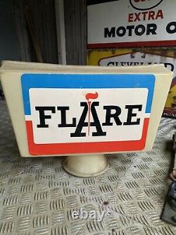 Vintage Rare flare petrol pump globe old garage forecourt pump