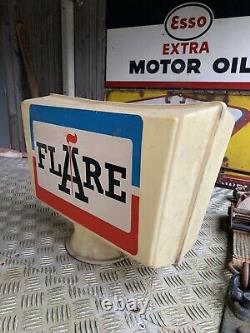 Vintage Rare flare petrol pump globe old garage forecourt pump