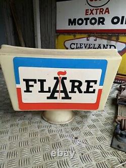 Vintage Rare flare petrol pump globe old garage forecourt pump