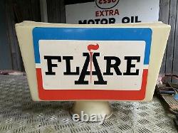 Vintage Rare flare petrol pump globe old garage forecourt pump