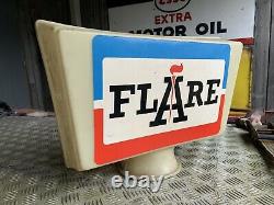 Vintage Rare flare petrol pump globe old garage forecourt pump