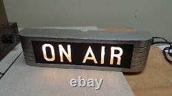 Vintage Rca Studio Warning Sign Light Radio Station Horizontal On Air Rare