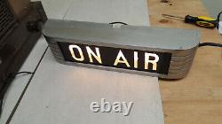 Vintage Rca Studio Warning Sign Light Radio Station Horizontal On Air Rare
