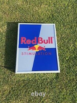 Vintage Red Bull Illuminated Light Up Pub Display Sign RARE Collectable 1999