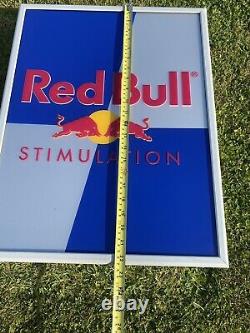 Vintage Red Bull Illuminated Light Up Pub Display Sign RARE Collectable 1999
