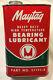 Vintage Red & Green Maytag Bearing Lubricant Oil Quart Can Tin Rare 57191-X