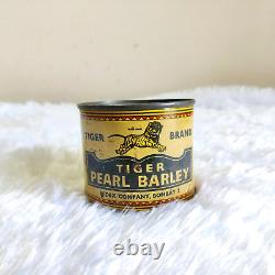 Vintage Redex Co. Tiger Pearl Barley Baby Food Advertising Tin Box Rare TB1624