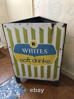 Vintage Retro R Whites Lemonade Soft Drinks Waste Shop Bin Extremely Rare