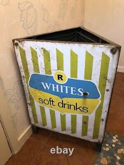 Vintage Retro R Whites Lemonade Soft Drinks Waste Shop Bin Extremely Rare