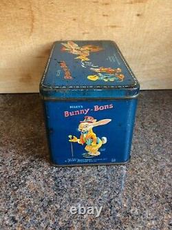 Vintage Rileys Bunny Bons Toffee Confectionery Tin Rare Vintage Advertising