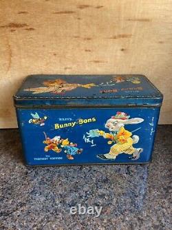 Vintage Rileys Bunny Bons Toffee Confectionery Tin Rare Vintage Advertising
