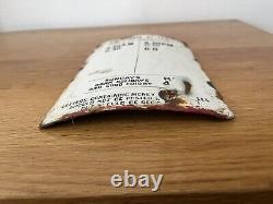 Vintage Royal Mail Pillar Box Collection Times and Place Enamel Plaque very rare